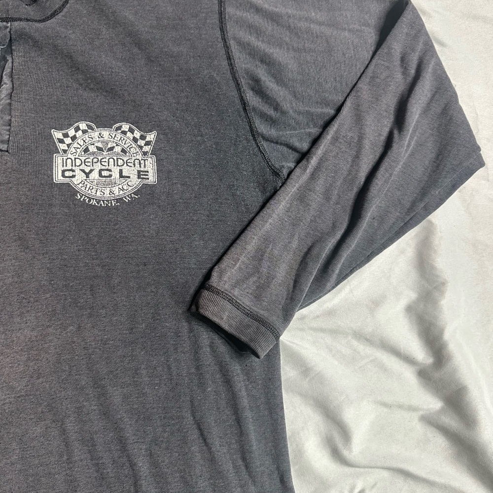 Vintage Harley-Davidson Charcoal Tee with Eagle Graphic - Picture 6 of 10